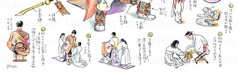 舞人の着装(そのまま着装マニュアルになりそう!)