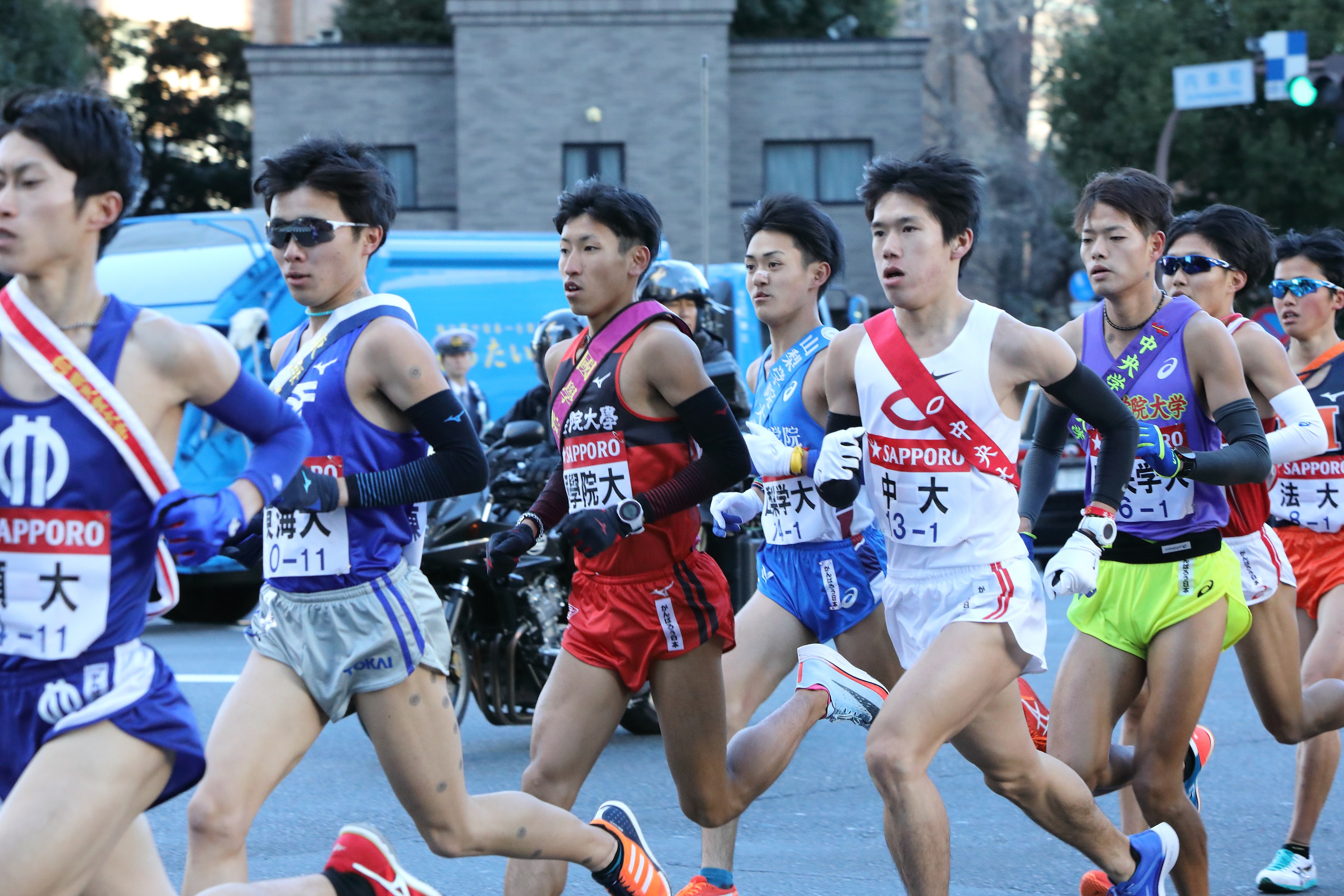 今年の箱根駅伝で力走する浦野選手