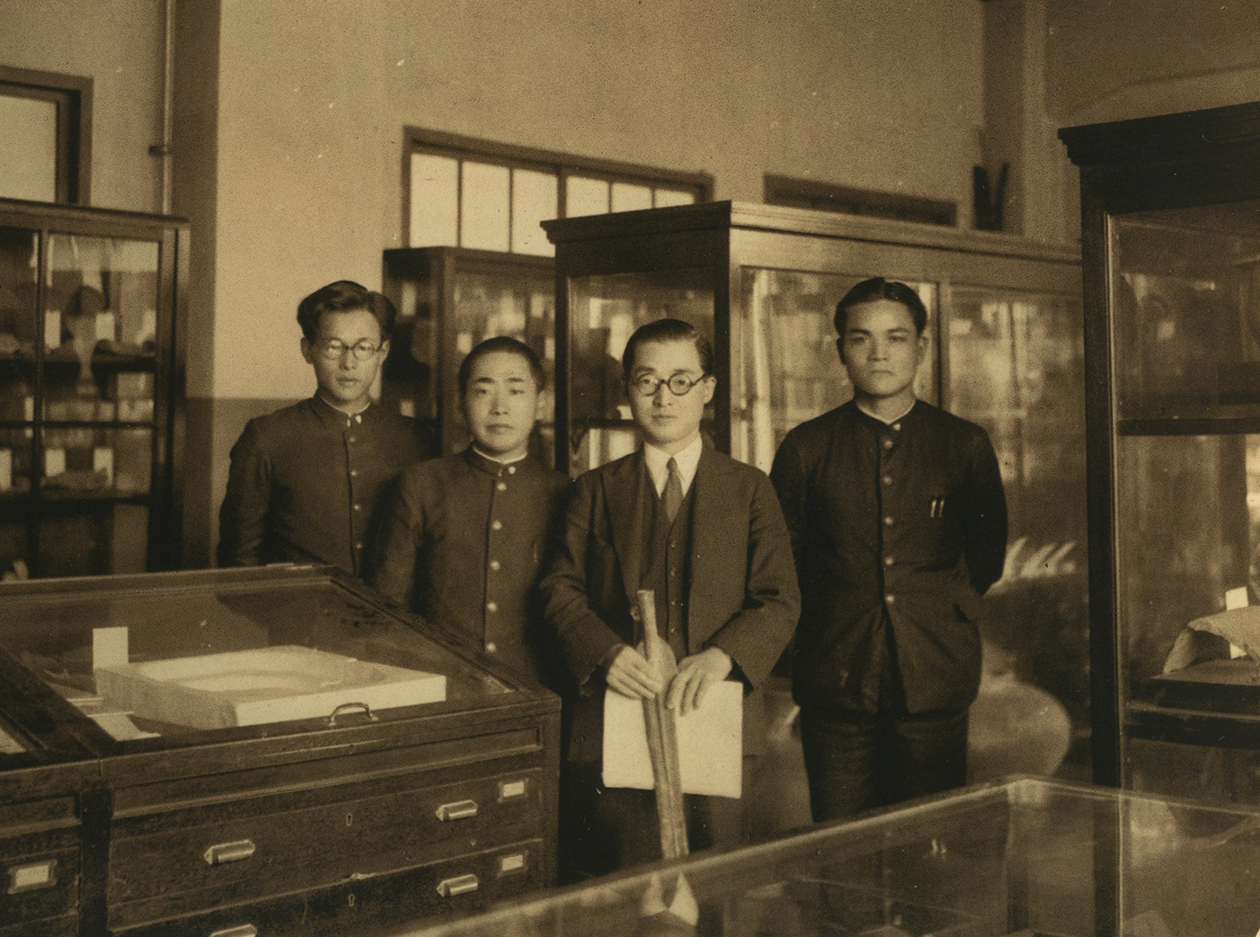 考古学資料室にて昭和14（1929）年
